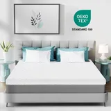 Topper 140X200cm H2/H3 Gel Memory Foam Matratzentopper, 5cm, atmungsaktiv, abnehmbarer & waschbarer Bezug, rutschfest