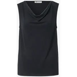 STREET ONE Silk-Look Top Schwarz 34