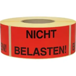 TransPak Hinweis Etiketten Nicht belasten 1.000 Stk/Rolle