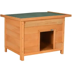 PawHut Hundehütte Tannenholz