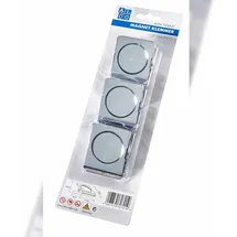 Alco Magnetklemmer 38x45mm silber 3 Stück