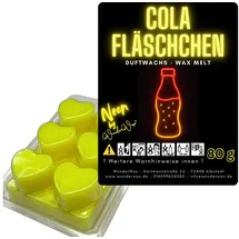 wonderwax WonderWax® Neon Duftriegel 6 x Duftwachs Herzen Weiß Cola Fläschchen