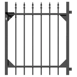 GAH Alberts Einzeltor Chaussee 96,5 x 100 cm Anthrazit/Metall