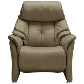 HIMOLLA Relaxsessel 4217 Leder 96 x 107 x 91 cm Grün mit Kopfteil