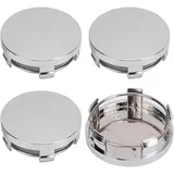 WBLDP-SDGT 4 Stück Nabendeckel für Hyundai i10 / Grand Santa Fe/Santa Fe/Sonata/Tucson, Hochwertiges Radnaben Mitteldeckel Auto Zubehör,60mm-Silver