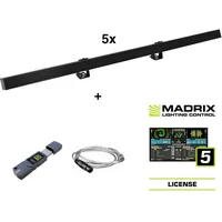 Eurolite Set 5x LED PR-100/32 Pixel DMX Rail Schwarz