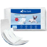 Pet Soft Einweg-Hundewindeleinlagen 100 Stück, Hundewindeleinlagen für Rüden Hündinnen mit auslaufsicherem Schutz, Hochsaugfähige Hundeeinlagen Booster-Pads für Hundewindeln (XS-100)