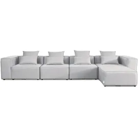 Home Deluxe Modulares Sofa VERONA XL hellgrau