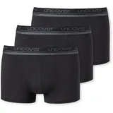 SCHIESSER Uncover Cotton Boxershorts schwarz L 3er Pack