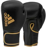 Adidas Unisex – Erwachsene Hybrid 80 Boxhandschuhe, Schwarz/Gold, 10 oz EU