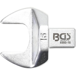 BGS, Schraubenschlüssel, Einsteck-Maulschlüssel  16 mm  Aufnahme 9 x 12 mm