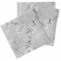 Sovie HORECA Serviette Maylin in hellgrau  aus Tissue 33 x 33 cm, 100 Stück