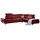 W.Schillig Ecksofa "Taoo, elegant und zeitlos, bequem, L-Form, Breite 296cm", rot (ruby rot z59), B:296cm H:84cm T:242cm, Longlife Xtra-Leder Z59: Glattleder mit modischer Prägung.