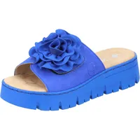 Rieker Pantolette, Plateau, Sommerschuh, Schlappen mit praktischem KIettverschluss Rieker