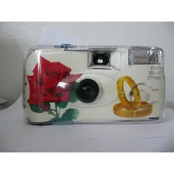 Einwegkamera ROSEN+RINGE Hochzeitsd. 27 Aufn., mit Blitz, ISO 400