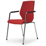 Besucherstuhl stapelbar Vierfußgestell König Neurath Vollpolster