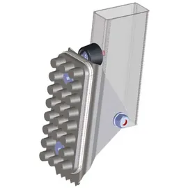 ZARGES Schwenkfuß mit Gummiauflage 125 x 50 mm