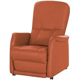 HIMOLLA Fernsehsessel 7568 Leder 77 x 110 x 93 cm Orange elektrisch
