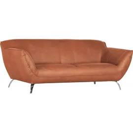 GUTMANN FACTORY Couch Leder 2-Sitzer Braun