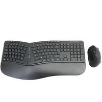 Conceptronic Wireless Ergonomic Keyboard and Vertical Mouse Kit schwarz,