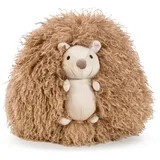 Magma Heimtex MAGMA Formkissen Miezi oder Ducky Katze Schaf Igel Fellimitat aus Polyester (Igel)