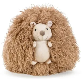 Magma Heimtex MAGMA Formkissen Miezi oder Ducky Katze Schaf Igel Fellimitat aus Polyester (Igel)