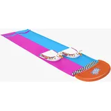 BESTWAY H2OGO 2er-Wasserrutsche 488 x 138 cm inkl. Lama-Schwimmtieren
