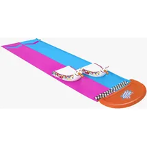 BESTWAY H2OGO 2er-Wasserrutsche 488 x 138 cm inkl. Lama-Schwimmtieren