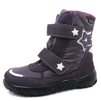 Richter Kinderschuhe Husky Schneestiefel, aubergi/silv/Rosette, 35 EU - 35 EU