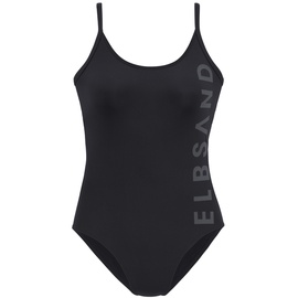 Elbsand Badeanzug, in sportlichem Design mit großem Schriftzug,