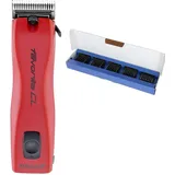 Agrarzone Edition Aesculap Favorita CL Schermaschine mit Aufsteckkamm Set | Hundeschermaschine mit 2x Akku & Ladestation | Kraftvoll & ergonomisch | Haarschneidemaschine für Hunde, Pferde