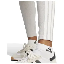 adidas Essentials 3-Streifen Cotton Leggings Light Grey Heather / White 2XS