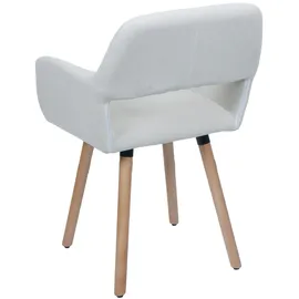 Mendler Esszimmerstuhl HWC-A50 II Cord creme-weiß 6er Set