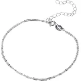 FIRETTI Silberkette »Schmuck Geschenk Silber Armband Kette Fußkette Bauchkette Criss-Cross«, in verschiedenen Längen erhältlich, silberfarben