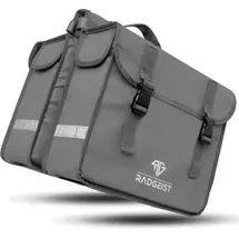 radgeist Doppeltasche Gepäckträgertasche grau