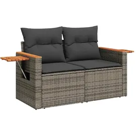 vidaXL Garten-Lounge-Set 9-tlg. grau