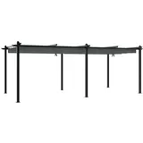 vidaXL Gartenpavillon mit Ausziehbarem Dach Anthrazit 3x6 m Aluminium