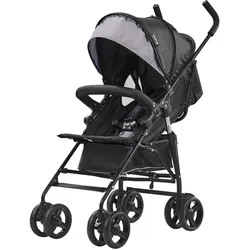 VEVOR Kinderwagen Kinderbuggy Buggy verstellbare Rückenlehne Hellgrau/Schwarz
