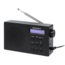 Silvercrest Radio DAB+ Taschenradio Trage-Radio Musikradio »SDR 15 A2« schwarz - Schwarz