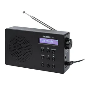 Silvercrest Radio DAB+ Taschenradio Trage-Radio Musikradio »SDR 15 A2« schwarz - Schwarz