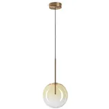 Ideal-Lux Equinoxe 1-flg. G4 20 cm Globe Gelb/Glas