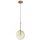 Ideal-Lux Equinoxe 1-flg. G4 20 cm Globe Gelb/Glas