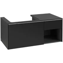 Villeroy & Boch Waschtisch-Unterschrank mit LED 100,1 x 42,25 x 51,6 cm Volcano Black