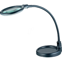 LUMENO 6803SW - Lupenleuchte, LED, Ø 100 mm, 3 Dioptrien, schwarz