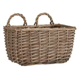 Ib Laursen Hängekorb Wandkorb Korb Weidenkorb 2 Henkel Deko Korb Weide Braun Ib Laursen braun