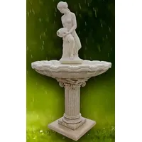 Casa Padrino Jugendstil Gartenbrunnen / Springbrunnen Frau mit Krug