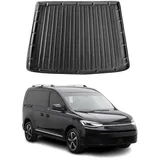 Omac Kofferraumwanne Laderaumwanne für VW Caddy 2020-2025 Gummi TPE Schwarz