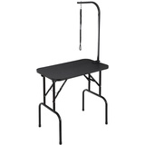 Vevor Trimmtisch 875x472x1533mm Schertisch Edelstahl Hundepflegetisch 99,8kg Tragfähigkeit Frisiertisch Hund Faltbar Tierpflegetisch 807,7x459,7mm Desktop Ideal für Baden Trimmen Trocknen Bürsten