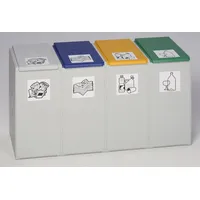 VAR Kunststoffcontainer 40 l Grau
