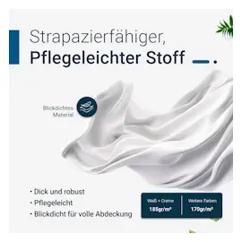 TexDeko Stuhlhusse für Bankettstühle - Modell Berlin (Weiß)